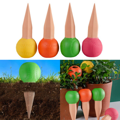 4Pcs Self Watering Planter Insert Terracotta Watering Spikes 1