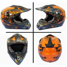 Motocross Helmet for Youth, Aerodynamic Shell Motocross Helmet with Adjustable Sun Visor and Quality Release Chin Strap for Outdoor Adventures