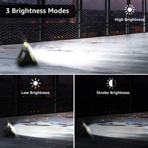 High Power LED Work Light, USB Rechargeable Portable Work Task Lamp with Power Bank Function for Outdoor Activities