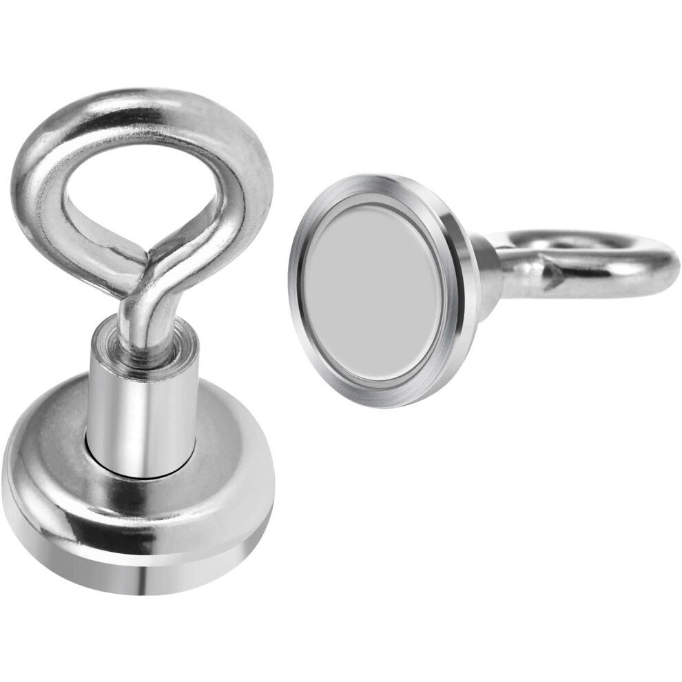 Non Scratch Adhesive Heavy Duty Magnet Hooks, Stainless Steel Neodymium Magnetic Hooks For Hanging, Brushed Nickel Finish, Suitable For Various 9169997024756