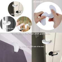 Protezione per porte Wonder: Fermaporta a prova di bambino, in schiuma EVA atossica flessibile a forma di C, protezione per telaio porta per la