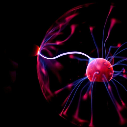 Sound Activated Plasma Ball, Electric Lightning Magic Plasma Lamp for Science Decor, Touch Sensitive Interactive Light Show 2