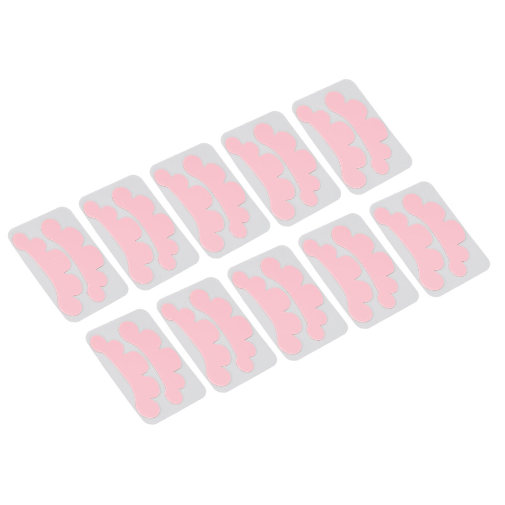 10 Pairs Reusable Silicone Under Eye Patches for Eyelash Extensions, Pink