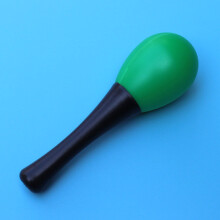 Grüne Partei Maracas Rassel Handgehaltenes Musikinstrument zum Lernen für Kinder