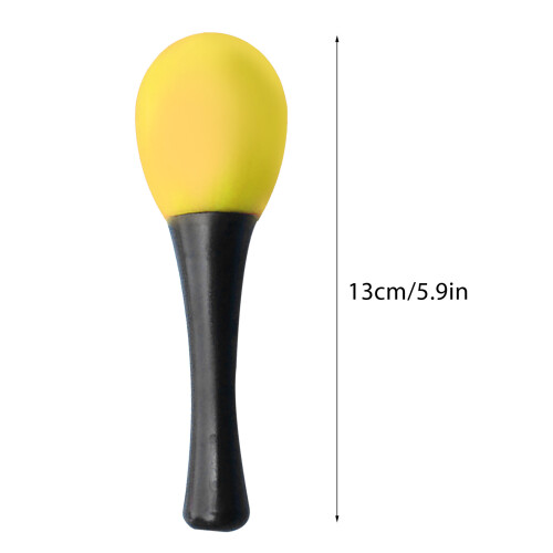 Kindergelbe Plastik-Maracas, Feiertagsparty, Handperkussionsinstrument 1