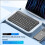 (White, 10-Inch Bluetooth Keyboard Dual-Mode Charging Mouse) Bluetooth Charging Key Mouse Set 3