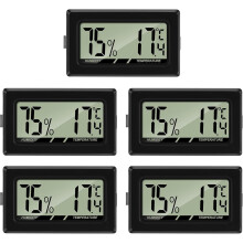 Innendørs temperatur- og fuktighetsmåler for drivhus, digitalt termometer og hygrometer med 2-i-1-måler og oppdatering hvert 10. sekund, høy
