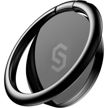 Multifunctional Phone Ring Grip, Vacuum Ion Plated Zinc Alloy & Stainless Steel For 360 Rotation & Secure Hold, Ideal For Smartphones From 4 To 8