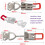 Cabinet Boxes Handle for Quick Assembly, Toggle Latch Clamp with Easy Install Adjust for Electronic Devices (Pack of 2) 2