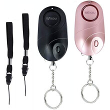 Dispositivo de segurança compacto com lanterna LED de emergência, alarme pessoal para segurança de todas as idades, mulheres, crianças e idosos