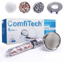 Cabezal de ducha con filtro, filtro de vitamina C y alta presión para ahorrar agua y mantener la piel y el cabello sanos, fácil instalación y
