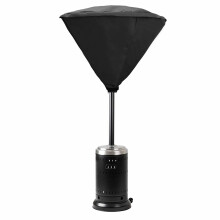 Weather-Resistant Patio Cover, Heavy Duty Heater Protection For Outdoor Heaters, Black, Large Size, Convenient Storage Bag Included