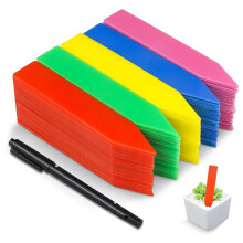 Segnalini da giardino, etichette per piante in plastica multicolore, mantieni l'ordine con i segnaposto da giardino impermeabili, materiali spessi e