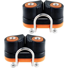 Cornamusa de leva para veleros, abrazadera de cuerda de acoplamiento rápido de aluminio ligero para barcos y kayaks (3 a 12 mm)