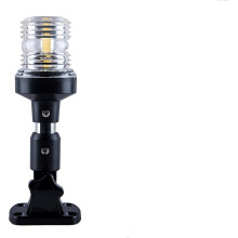 Luz de navegação para barcos de até 165 pés (50,4 m), 6 polegadas (5,08 m), à prova de respingos, proteção anticorrosiva, design dobrável que