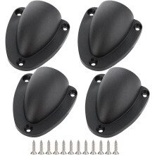 Tampas de ventilação em nylon de qualidade marítima, com borda lisa e formato de concha, ideais para aplicações náuticas, resistentes aos raios