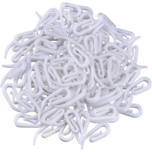 Plastic Curtain Hooks, Adjustable Length for Customizable Fit, Sturdy and Long-lasting for Reliability, Easy Installation for Hassle-free Setup