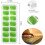Silicone Ice Cube Trays, 2 Pack, Easy-Release, Durable, Flexible, Bpa Free, Spill-Resistant Removable Lid, Food-Grade Material, Stackable, 2