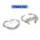 Stilvolles Vampir-Split-Design-Ring-Set, vielseitige 3