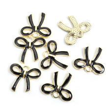 100 Stück Schmetterlingsknoten-Schmuck, Charm-Armband,-Gold 1 A
