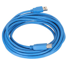 USB 3.0 A auf B Stecker Kabel 5m Hochgeschwindigkeits-Drucker-Datenübertragung