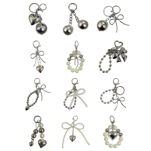 Porte-clés en perles avec nœud papillon en forme de-Article 12 1