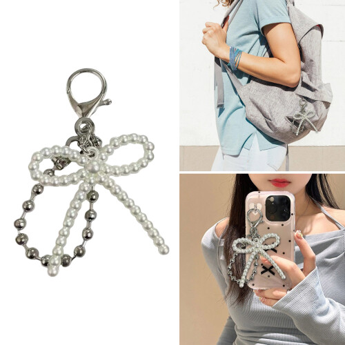 Porte-clés en perles avec nœud papillon en forme de- Article 6 2