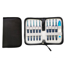 Ergonomische haaknaaldenset 2 mm-6 mm blauwe haaknaald- A