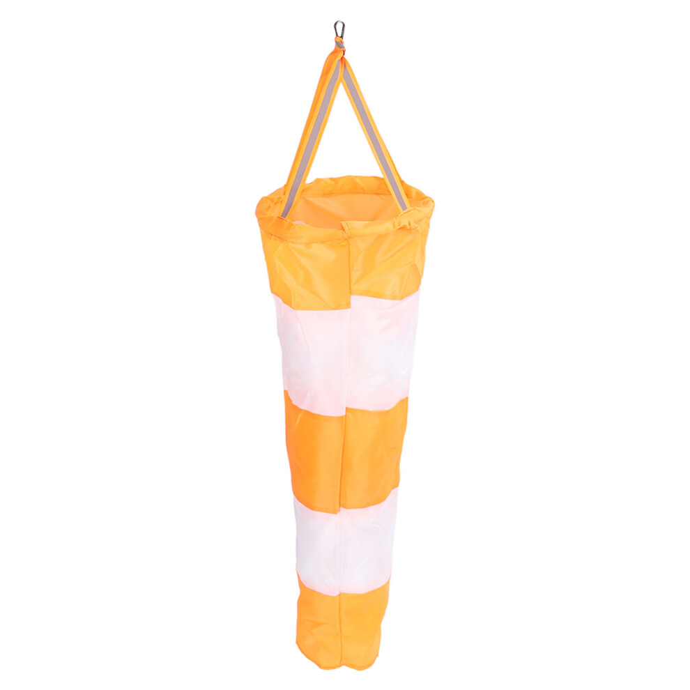 Fluorescent Orange Windsock 80Cm Wind Direction Indicator Sock Bag For Outdoors 8461369245808