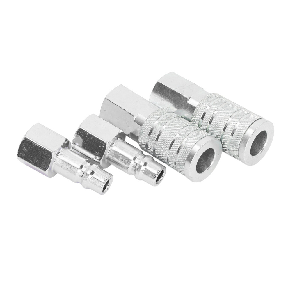 Aluminum 2 Pcs Air Hose Quick Connect Set 1/2In Npt 300Psi For Pneumatic Tools 7661369246671