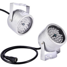 Iluminator, Viziune nocturnă în infraroșu pentru cameră de securitate cu senzor de alimentare automată, Unghi de iluminare reglabil, Carcasă
