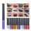 Elegant Eye Charms, Χρωματιστά Υγρά Eyeliner για Γυναίκες, Σετ Μακιγιάζ Ματιών 12 Ζωντανών 1