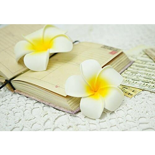Εξαιρετικές μπαρέτες μαλλιών Plumeria, αξεσουάρ μαλλιών παραλίας σε μποέμ στιλ, 2