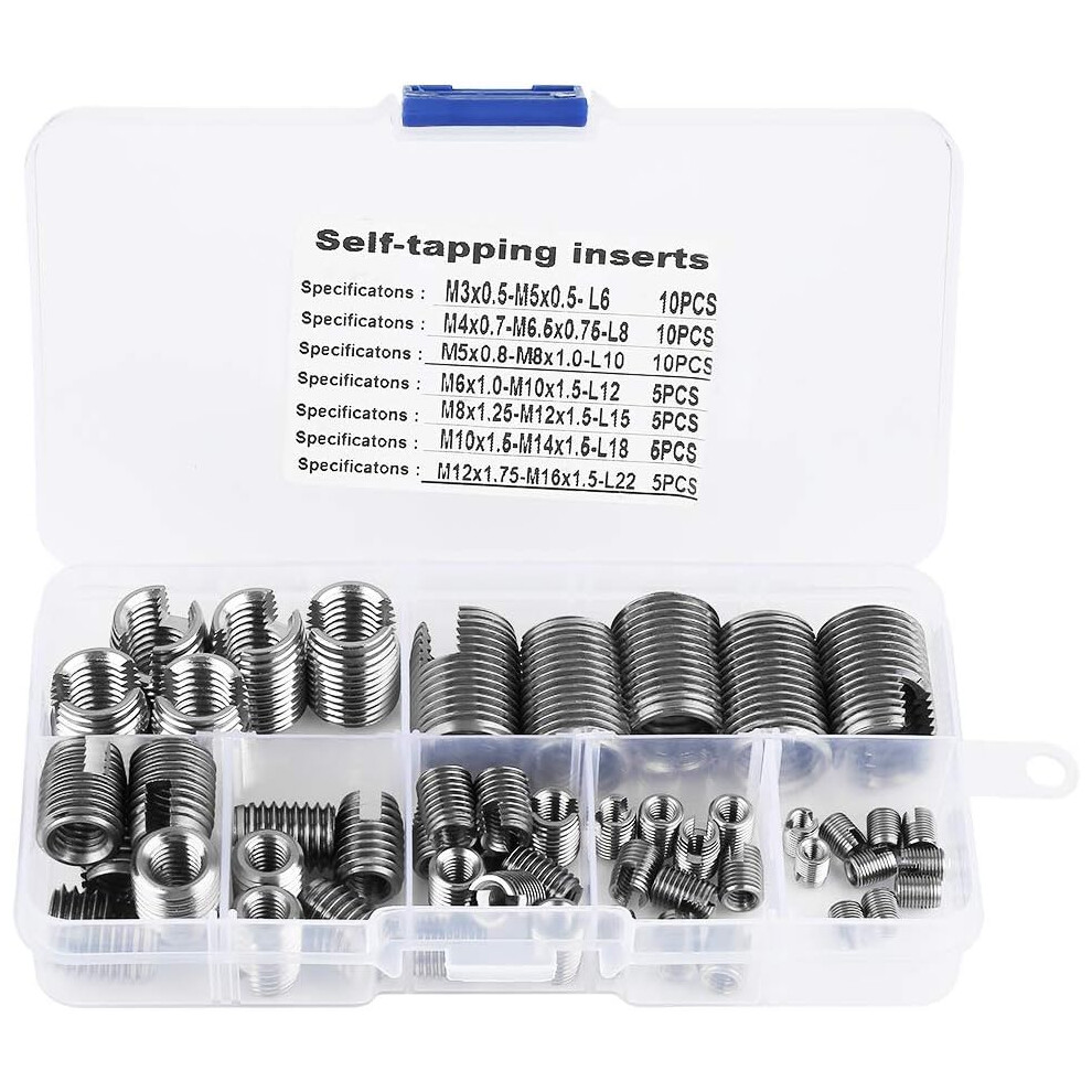Helicoil Set For Multiple Uses, High-Quality Stainless Steel Wire Screw Sleeve Strengthens Connection And Offers Uniform Load Distribution, 9169997038258