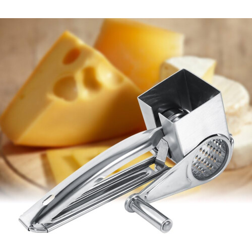 Râpe à fromage rotative facile à utiliser, coupe nette et précise pour un râpage rapide et sûr, tambours interchangeables compatibles 2