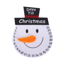Decorações de Natal, Placa de Madeira Reutilizável com o Formato do Papai Noel - Dias Até o Natal. Traga Alegria e Expectativa para Sua Casa com