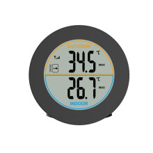 Termômetro Sem Fio com Tela LCD, Monitor de Temperatura Interna, Montagem Na Mesa de Parede, Medidor de Registro Digital, Sensor Comutável C/F
