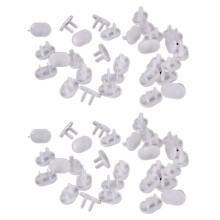 150Pcs Anti-Elektroschock-Stecker-Schutz-Abdeckungs-Kappen-Stromversorgungs-Steckdose Zwei Loecher