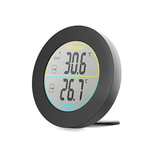 Wireless Thermometer LCD Display Indoor Temperature Monitor Wall Table Mount Digital Record Meter C/F Switchable Sensor 2