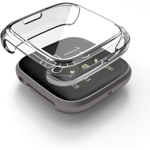 Προστατευτικό οθόνης για Fitbit Versa2Case, εξαιρετικά λεπτή θήκη προστασίας Tpu με πλήρες