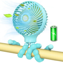 Oscillating Mini Fan, Battery Operated for Convenient Power, Portable Fan with Ultra-fine Mesh Safety Feature, 360 Rotation for Customized Air