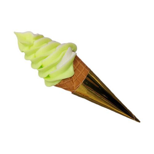Modèle de crème glacée artificielle pour accessoires-vert blanc