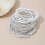 Bracelets de perles blanches polyvalents, ensemble de bracelets 6