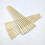 Palitos de dente planos e versáteis, espetos de bambu de 20,8 cm (8,2 polegadas) para apresentação de coquetéis e aperitivos, acabamento 3