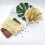 Palitos de dente planos e versáteis, espetos de bambu de 20,8 cm (8,2 polegadas) para apresentação de coquetéis e aperitivos, acabamento 4