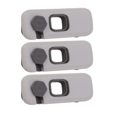 5PCS Child Safety Locks, Light Gray, Plastic, 10x4x1.5cm