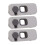 5PCS Child Safety Locks, Light Gray, Plastic, 10x4x1.5cm 1