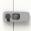 5PCS Child Safety Locks, Light Gray, Plastic, 10x4x1.5cm 7