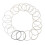 Bracelets de perles blanches polyvalents, ensemble de bracelets 1