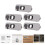 5PCS Child Safety Locks, Light Gray, Plastic, 10x4x1.5cm 15